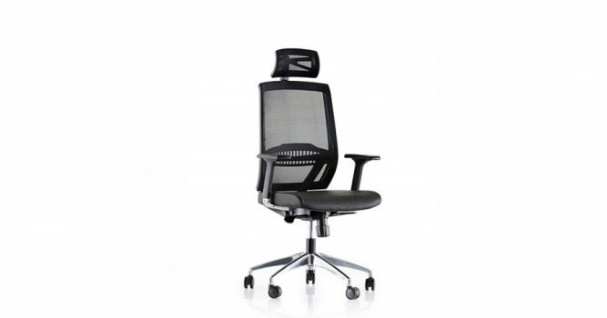 Chair SANDAX 000CA, with mesh, black