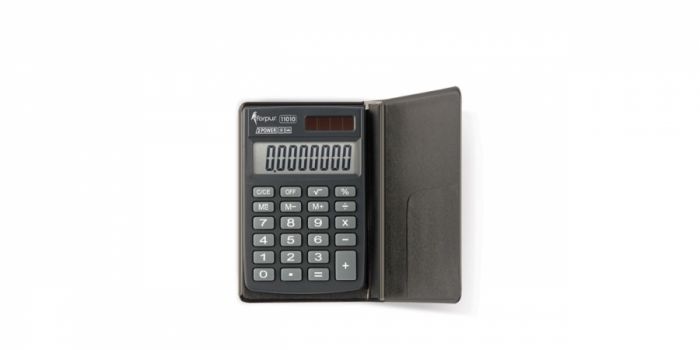 Forpus Pocket Calculator, 8 digits, 8.8x5.9x1cm., with Plastic Case