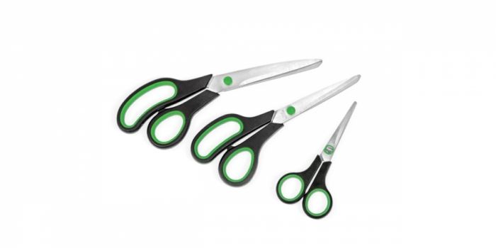 Metal Scissors, with Soft Rubber Inserts