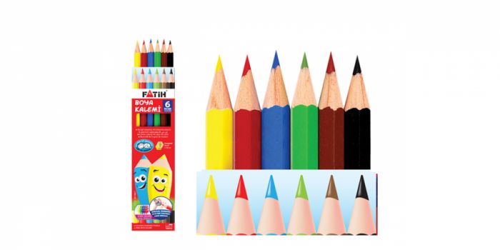 Color pencil, 6 colors, FATIH