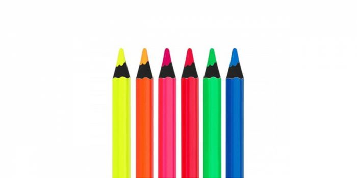 Color pencil, 6 colors, FATIH NEON JUMBO, black wooden neon